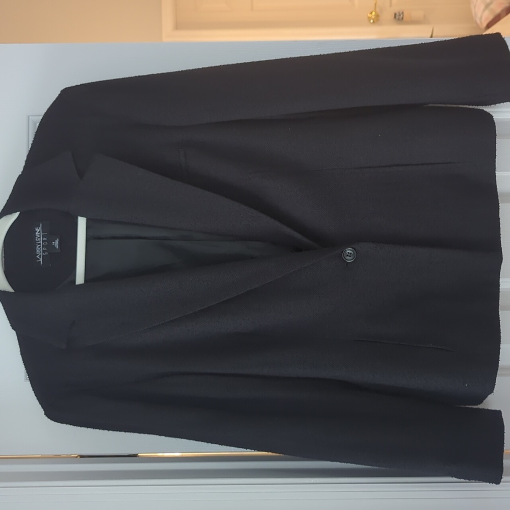 Larry Levine Black Single button Blazer